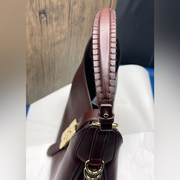 GANNI Butterfly Logo Chicory Coffee Small Kat Shoulder Bag #A7302 - Picture 7 of 15